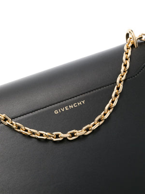 GIVENCHY Black Crossbody Bag with Gold Chain for Women - Spring/Summer 2024 Collection