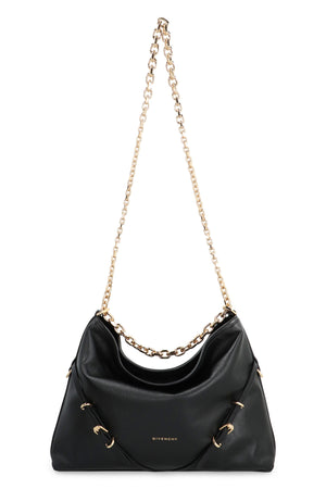 GIVENCHY Medium Voyou Chain Handbag in Black Calf Leather