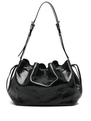 GIVENCHY Medium Leather Drawstring Shoulder Handbag