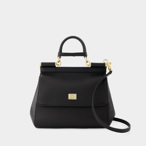 DOLCE & GABBANA Sleek Black Crossbody Handbag for Women - FW23