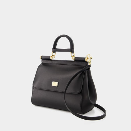 DOLCE & GABBANA Sleek Black Crossbody Handbag for Women - FW23