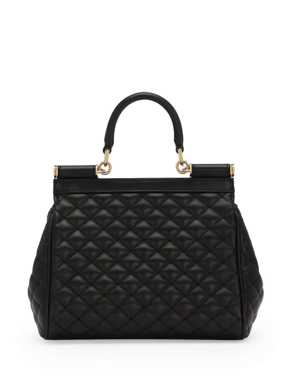 DOLCE & GABBANA Sicilian Elegance Medium Quilted Leather Handbag