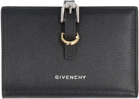 GIVENCHY Black Leather Clutch Wallet for Women