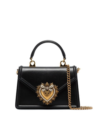 DOLCE & GABBANA Elegant Devotion Mini Leather Tote