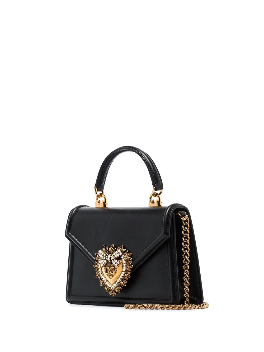 DOLCE & GABBANA Elegant Devotion Mini Leather Tote