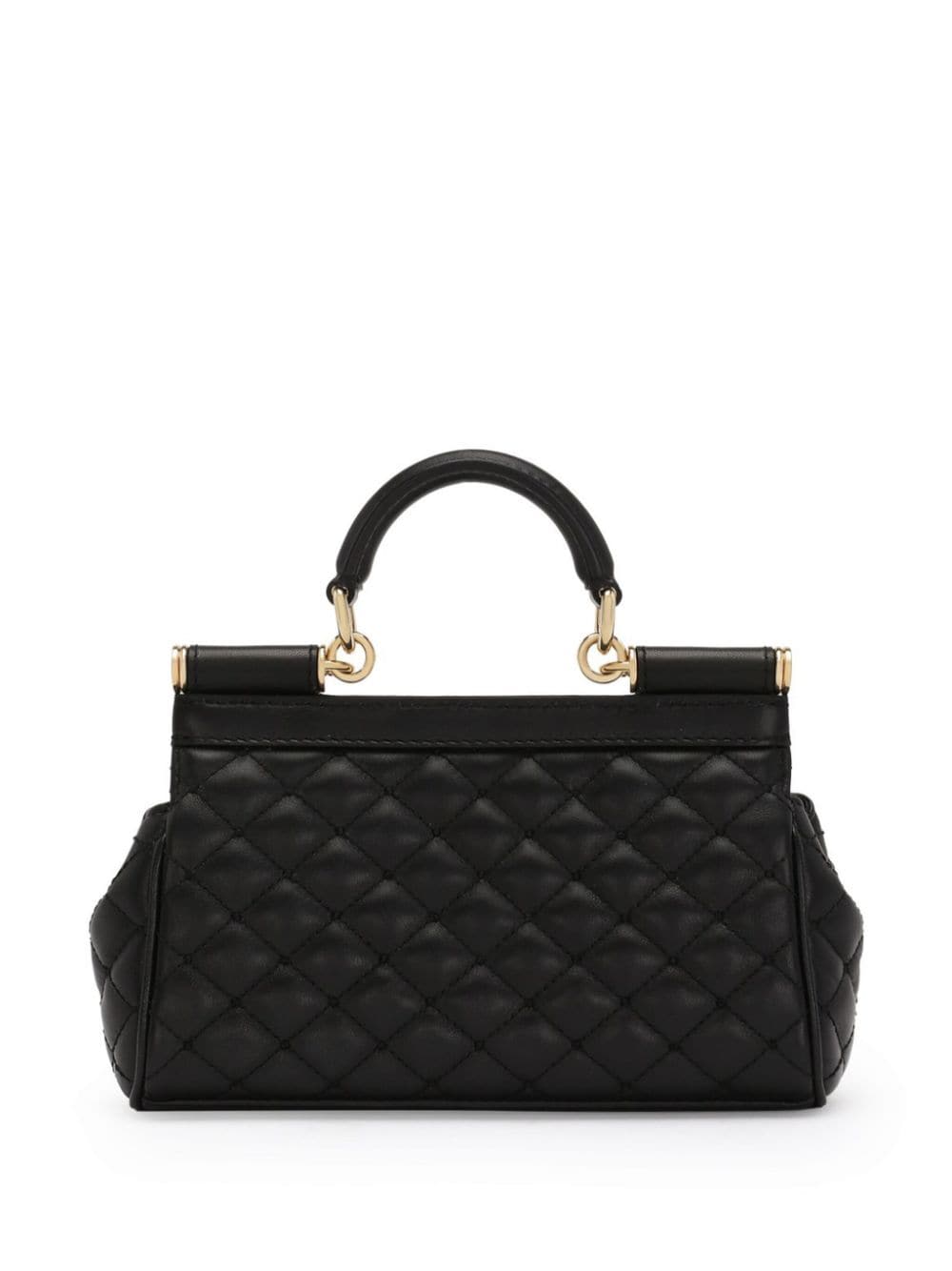 DOLCE & GABBANA Elegant Quilted Mini Leather Handbag