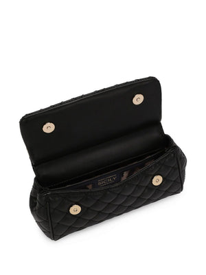 DOLCE & GABBANA Elegant Quilted Mini Leather Handbag