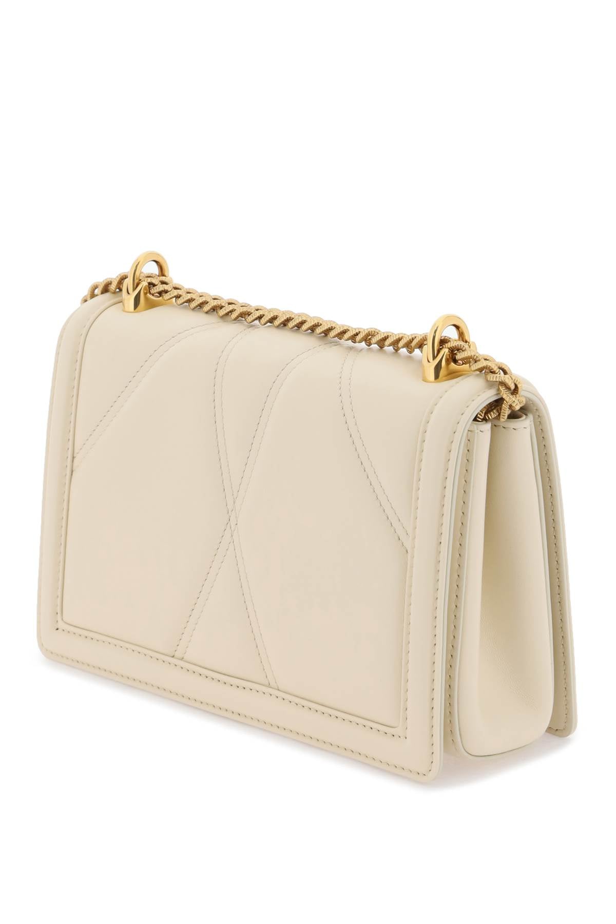 DOLCE & GABBANA Nude & Neutral Leather Shoulder Handbag for Women