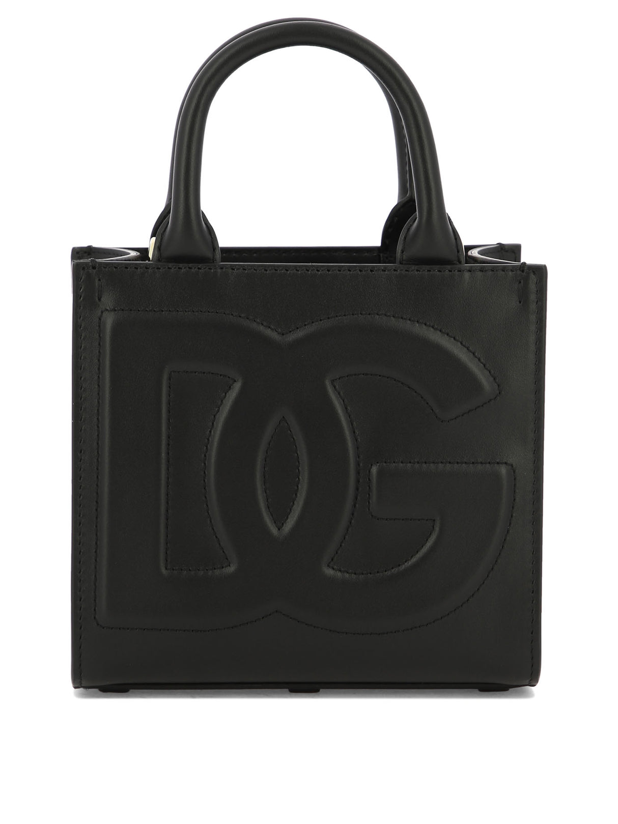 DOLCE & GABBANA Black Leather Shoulder Handbag for Women - SS24 Collection