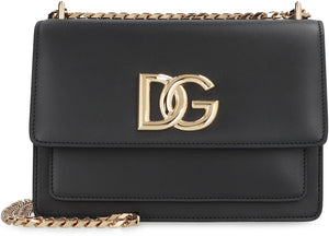 DOLCE & GABBANA Luxury Black Leather Crossbody Handbag for Women