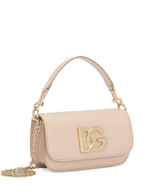 DOLCE & GABBANA Mini Leather Handbag with Chain Strap