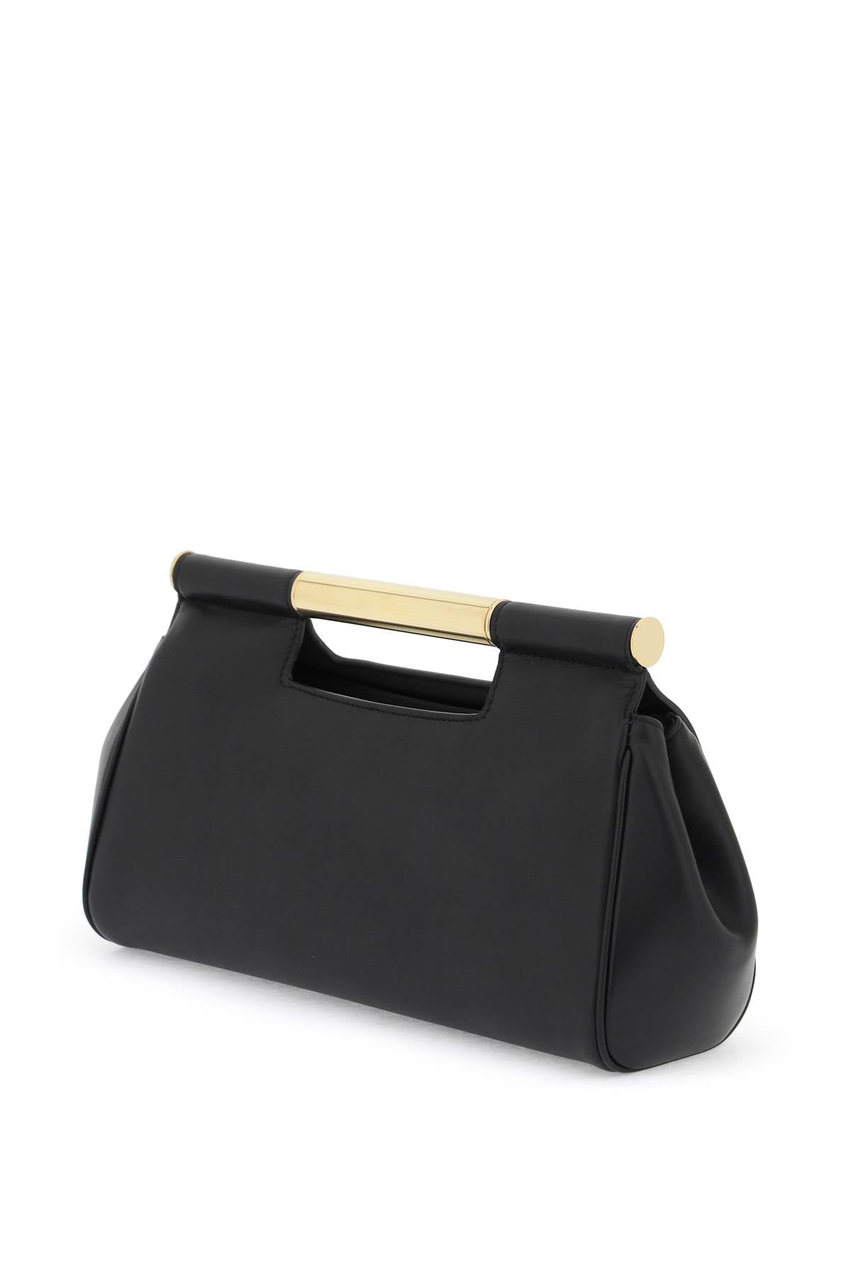 DOLCE & GABBANA Sicily Leather Handbag - Black, SS24