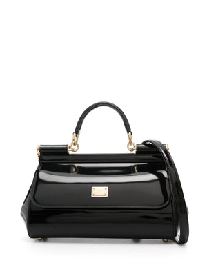 DOLCE & GABBANA Sicilian Elegance Patent Leather Mini Handbag