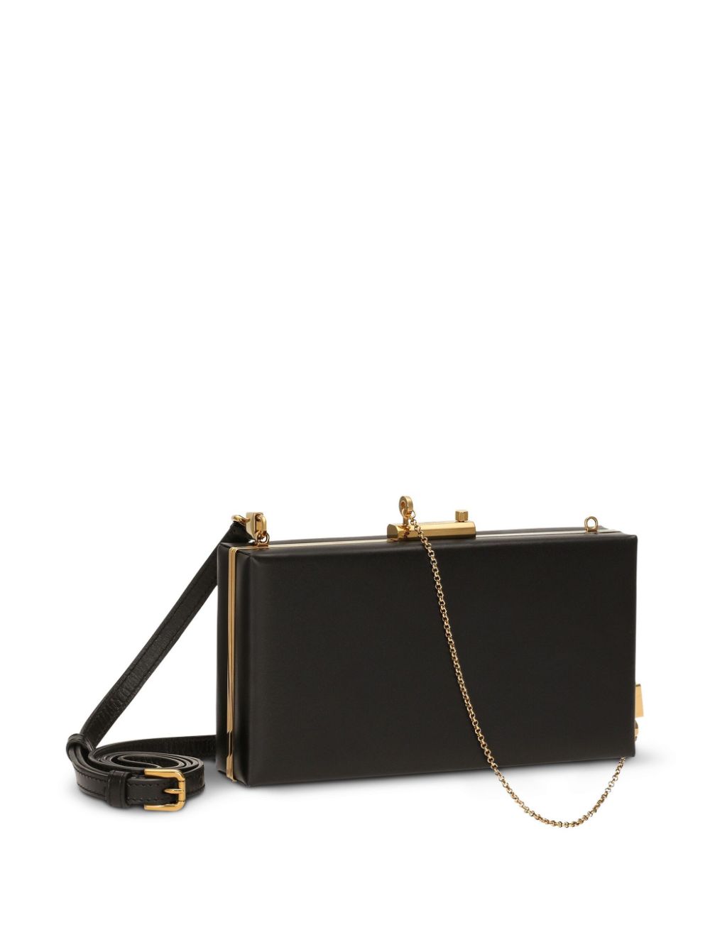 DOLCE & GABBANA Elegant Mini Handbag with Distinctive Gold-Tone Accents