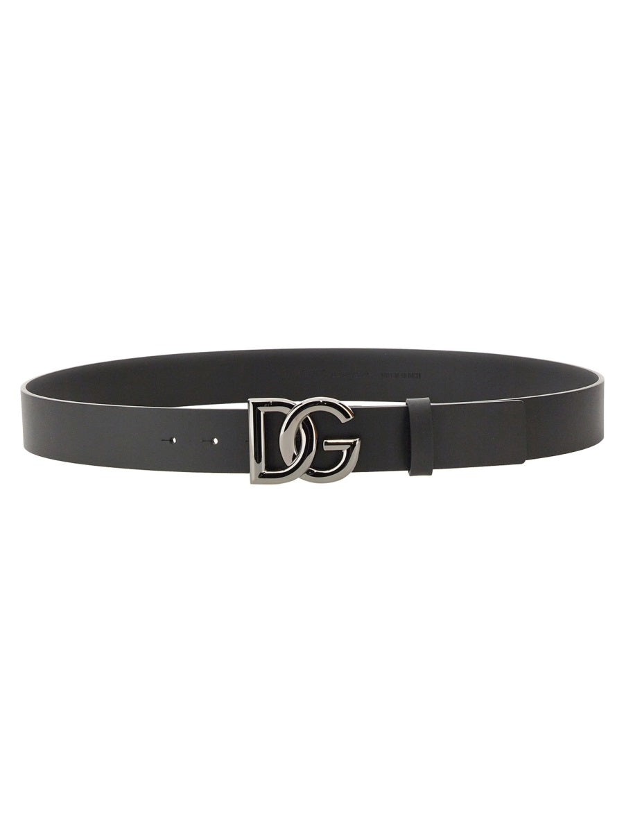 DOLCE & GABBANA Classic Leather Belt for Men