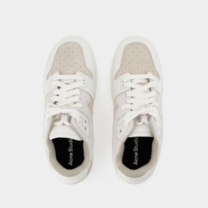 ACNE STUDIOS 08STHLM Low ES Mix White Leather Sneaker