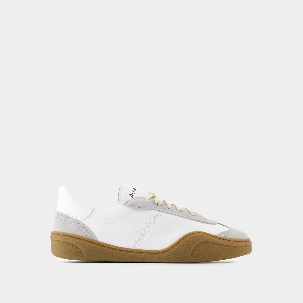 ACNE STUDIOS White Leather Men's Sneakers for SS24