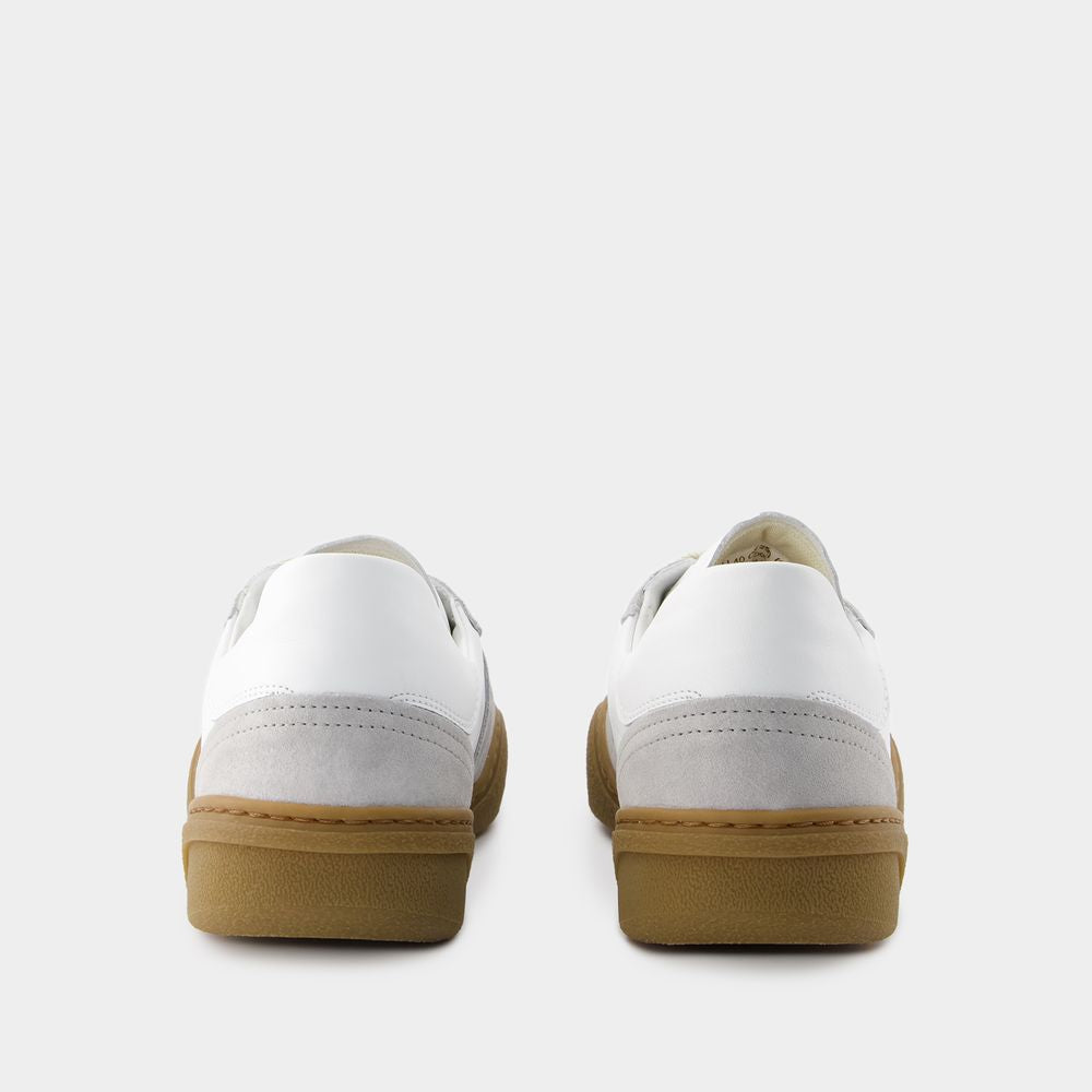 ACNE STUDIOS White Leather Men's Sneakers for SS24