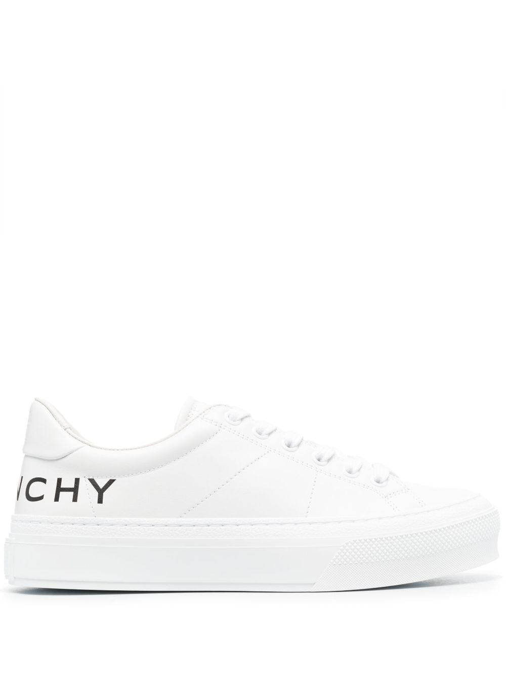 GIVENCHY Chalk White Low-Top Leather Sneakers for Women