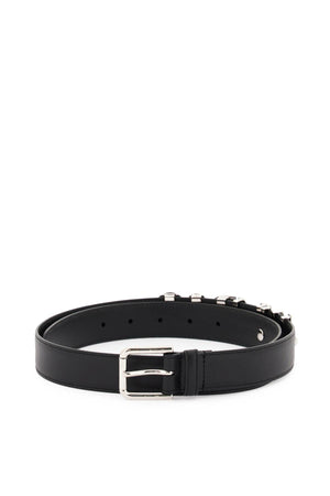 DOLCE & GABBANA Leather Belt with Kim D&G Lettering for Women | SS23 Collection
