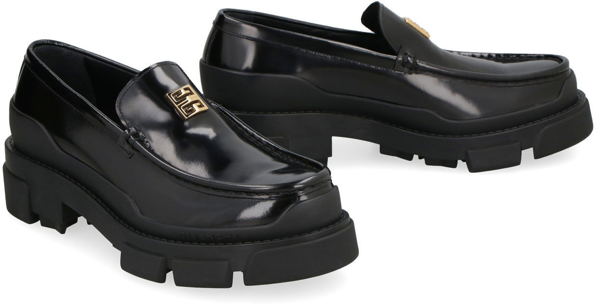 GIVENCHY Stylish Black Leather Loafers for Women - FW23 Collection