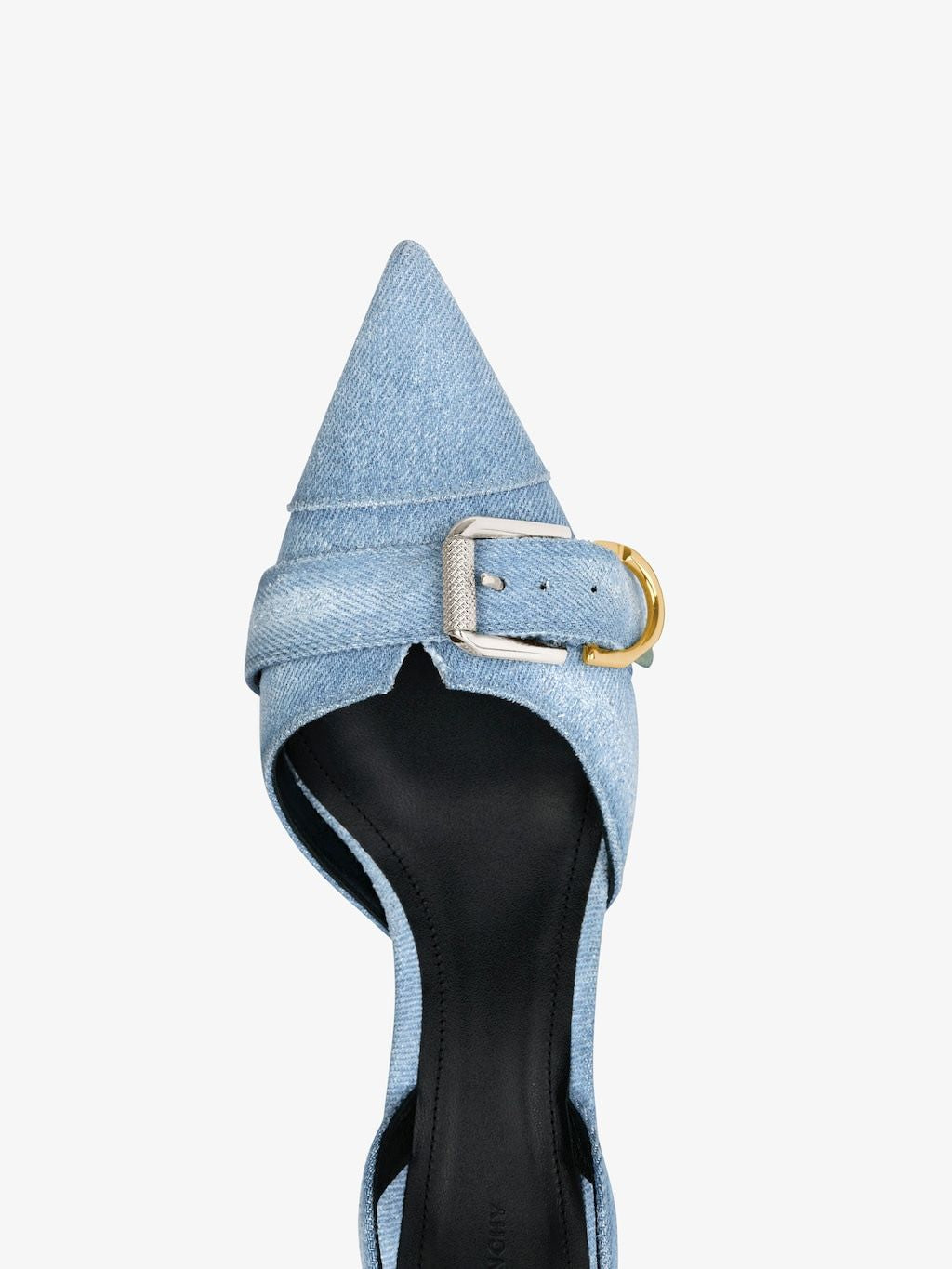 GIVENCHY Navy Cotton Slingback Heels for Women - SS24 Collection