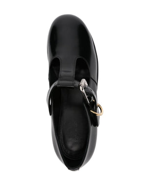 GIVENCHY Chic Leather Baby Pumps with Cut-Out Detailing