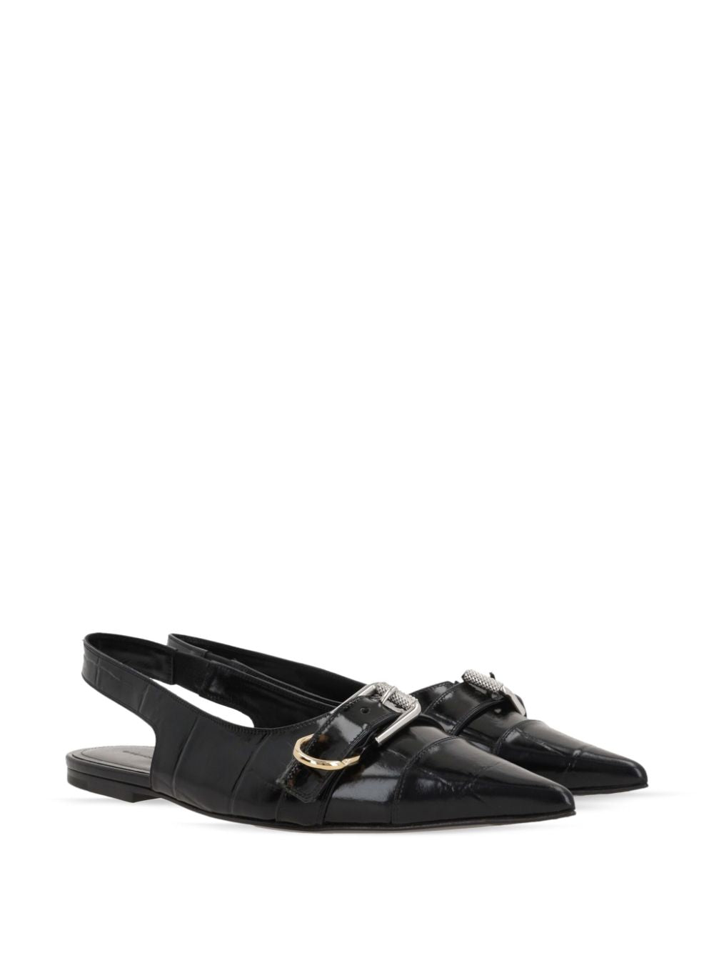 GIVENCHY Chic Leather Slingback Ballets for Women - FW24