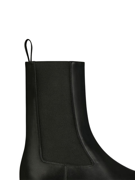 GIVENCHY Elegant Chelsea Boots with Silver Finish Logo