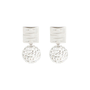 GIVENCHY Elegant Crystal Accented Earrings