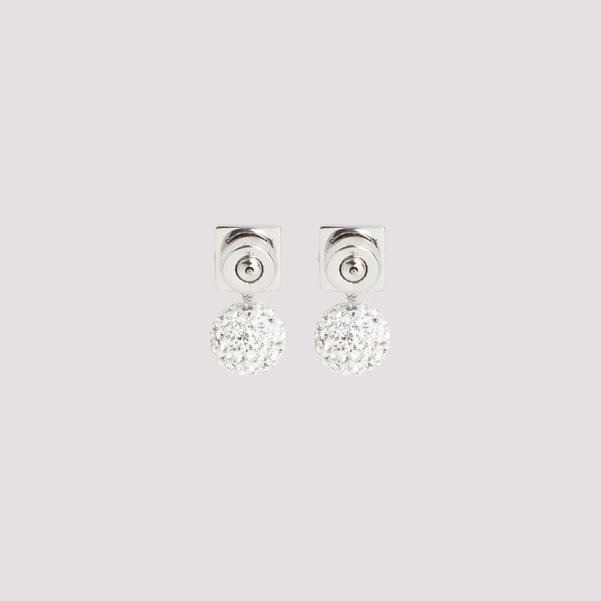 GIVENCHY Elegant Crystal Accented Earrings