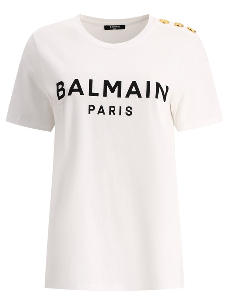 BALMAIN Simple White T-Shirt - SS24