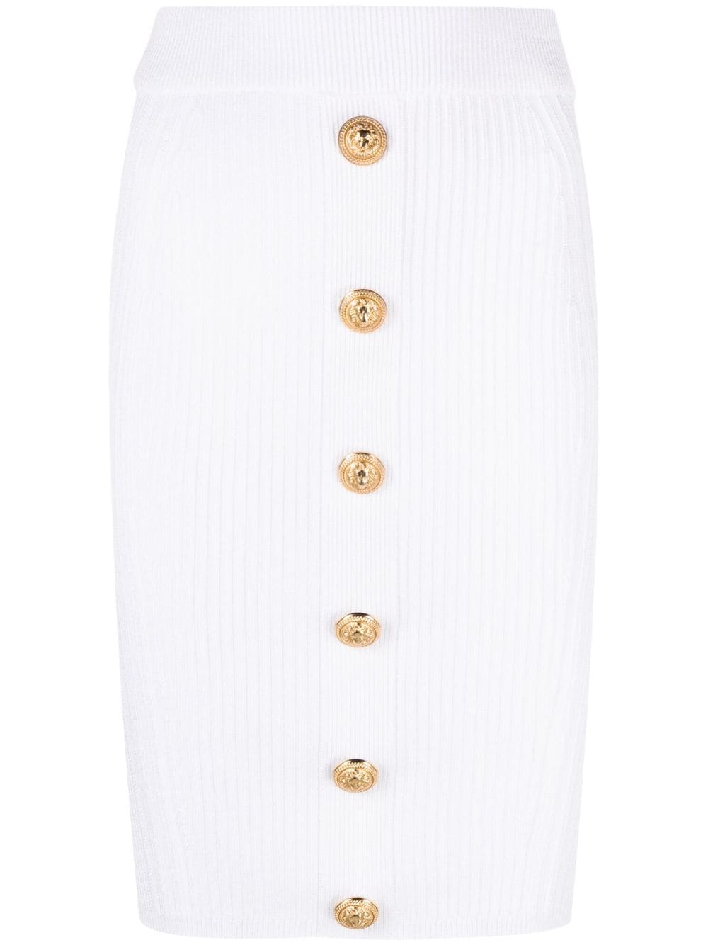 BALMAIN 24SS White Mini Skirt for Women - Latest Fashion for 2024