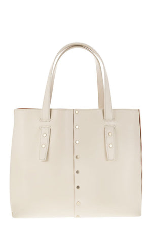 FABIANA FILIPPI Versatile Mini Tote Handbag with Studded Motif and Suede Lining for Women