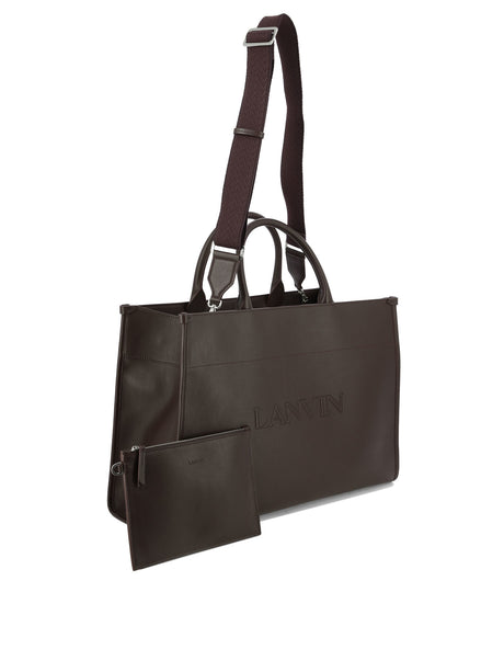 LANVIN Luxurious Red Tote Handbag for Women from FW23 Collection