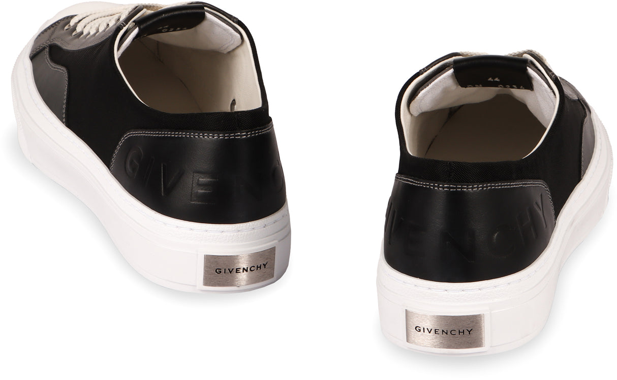 GIVENCHY Urban Canvas and Leather Sneakers