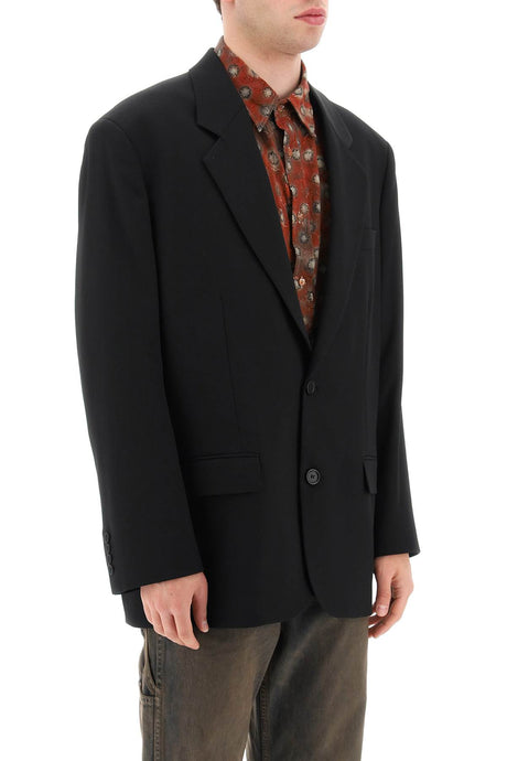 ACNE STUDIOS Men's Single-Breasted Jacket with Notched Lapels