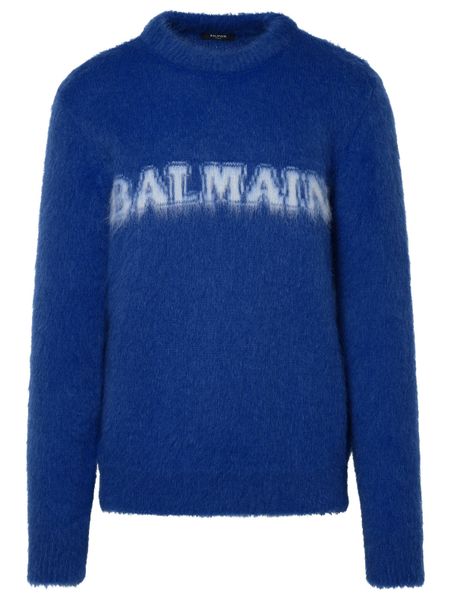 BALMAIN Crew-Neck Mohair Blend Sweater - Size S