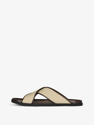 GIVENCHY Men's Tan Plage Sandals for FW24