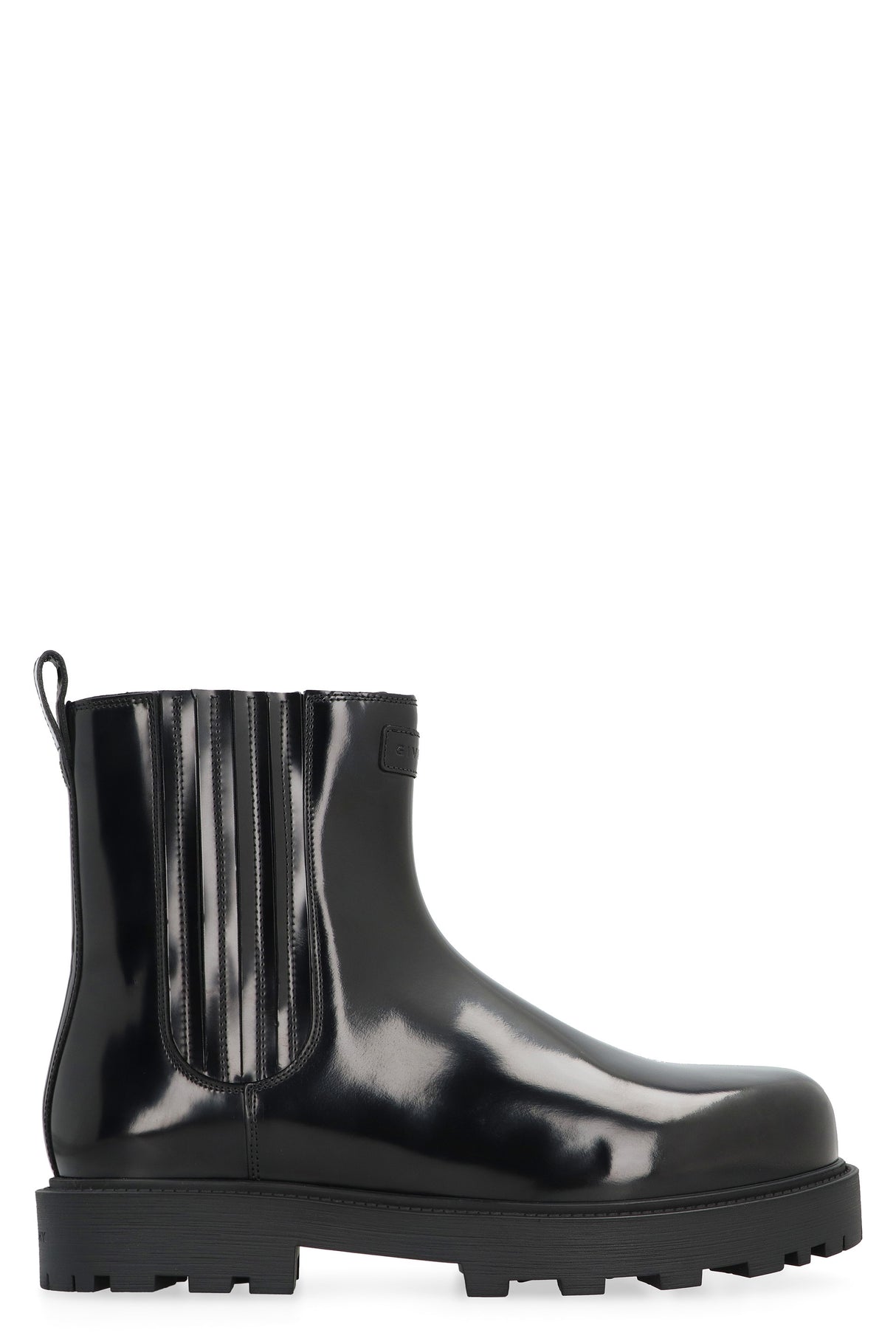 GIVENCHY Men's Black Leather Chelsea Boots for FW23