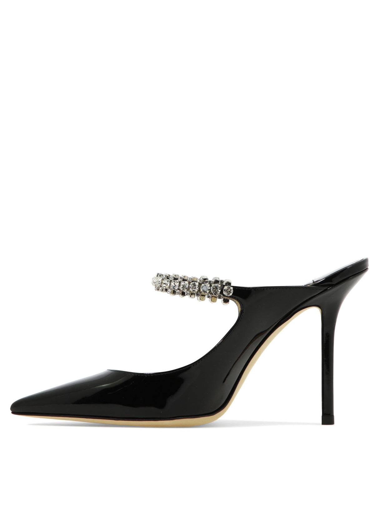 JIMMY CHOO Elegant Black Patent Leather Sabot for Women - FW24