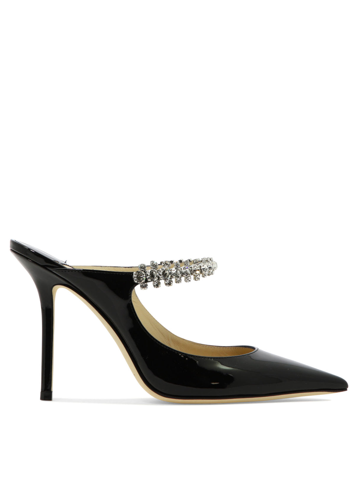 JIMMY CHOO Elegant Black Patent Leather Sabot for Women - FW24