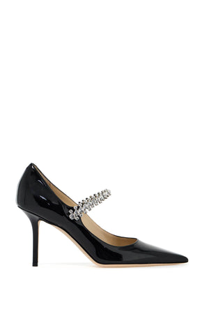 JIMMY CHOO Elegant Pointed Toe Pump 85 with Crystal Strap