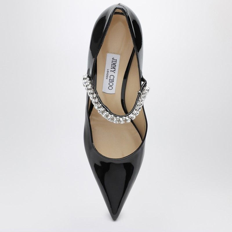 JIMMY CHOO Elegant Pointed Toe Pump 85 with Crystal Strap