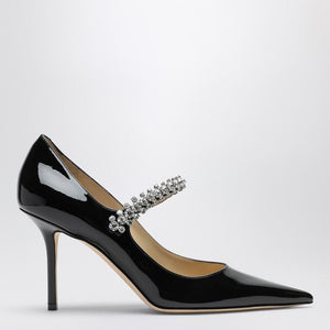 JIMMY CHOO Elegant Pointed Toe Pump 85 with Crystal Strap