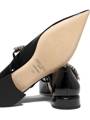 JIMMY CHOO Elegant Black Ballerina Flats for Women