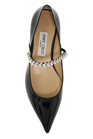 JIMMY CHOO Sparkling Crystal Embellished Patent Leather Pumps for Women