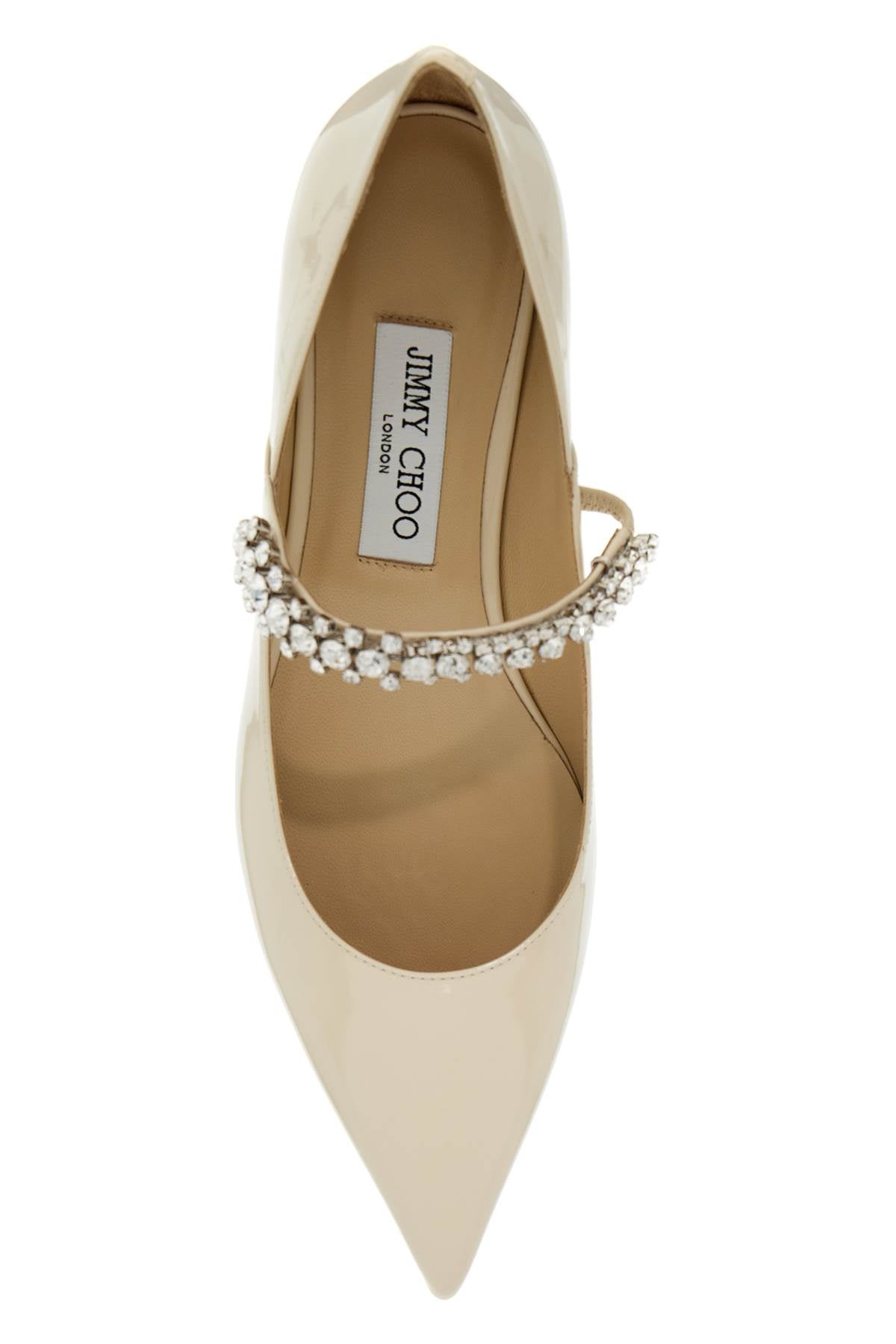 JIMMY CHOO Sparkling Crystal Embellished Patent Leather Pumps for Women