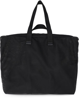 GIVENCHY Men's Black Mesh Tote Handbag for FW23