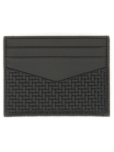 GIVENCHY Mini Woven Leather Card Case